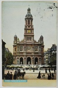 Eglise de la Trinite 1908 Gorschalki Family West Hampstead London Postcard R11