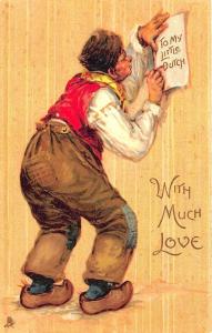 Raphael Tuck To My Valentine Love Brundage Remembrance Series # 1034 Postcard