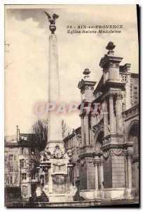 Old Postcard Aix en Provence Eglise Sainte Madeleine