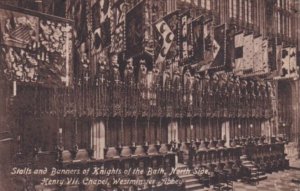 England London Westminster Abbey Stalls and Banners Of Knights Of The Bath No...