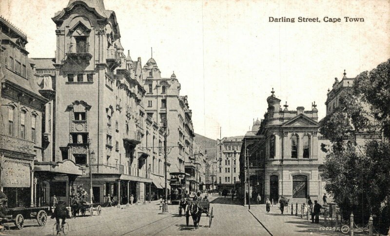 South Africa Darling Street Cape Town Vintage Postcard 08.60