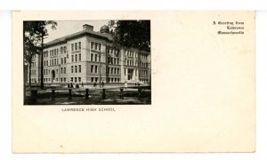 MA - Lawrence. Lawrence High School  (Private Mailing Card)