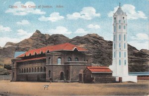 US32 postcard Yemen Aden the cout of justice tower