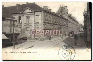 Old Postcard Amiens Two Lycees