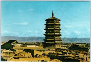 c1970s Yingxian Shanxi China Buddhist Palace Wooden Pagoda Ying County 4x6 PC M4