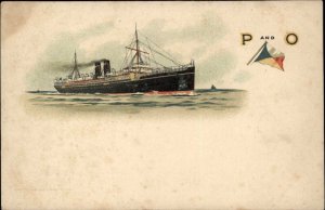 Steamship Boats, Ships P&O c1900s-20s Postcard