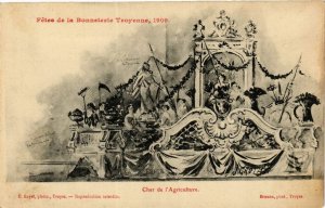 CPA TROYES Fetes de la Bonneterie - Char de l'Agriculture (179052)