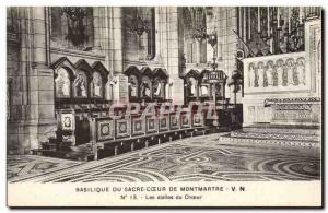 Paris - 15 - Basilica of Sacre Coeur - The Stalls Choir - Old Postcard