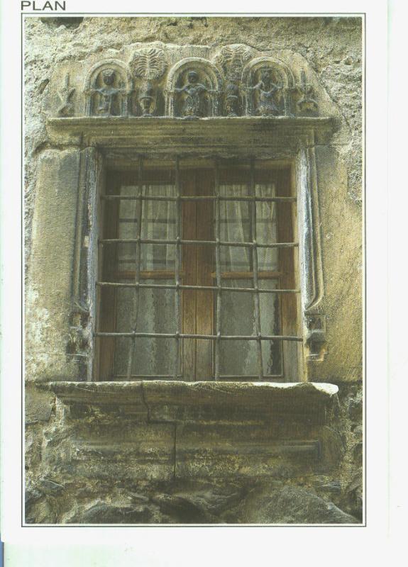 Postal 014357: Ventana en casa Turmo de Plan en el valle de Gistain, Huesca