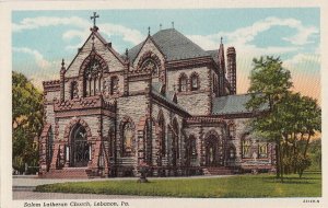 Postcard Salem Lutheran Church Lebanon PA