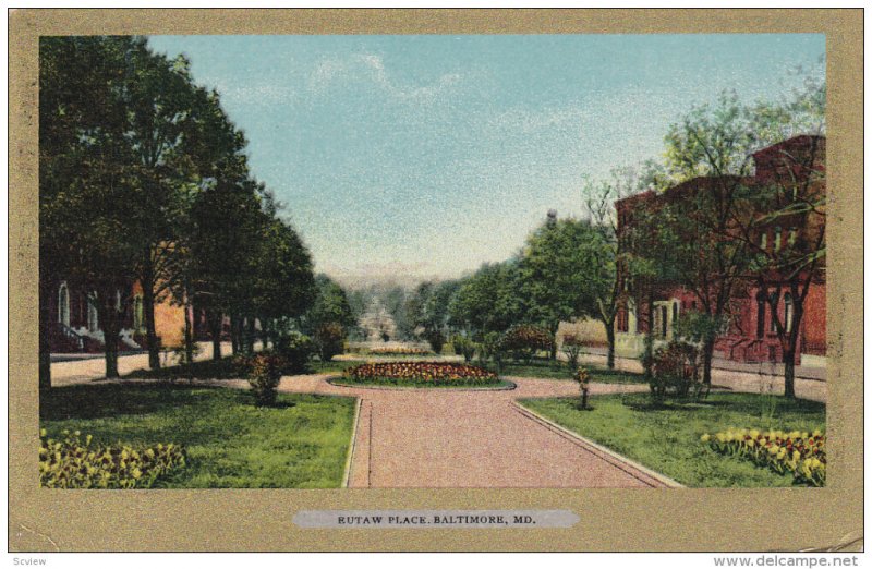 BALTIMORE, Maryland, 1900-1910's; Butaw Place