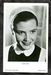 h2638 - EDITH MILL 1950s Austrian Actress Real Photo Postcard