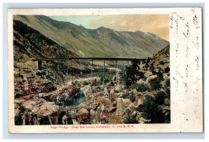 1900-06 High Bridge Over The Loop Colorodo Postcard F150E