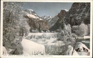 Yosemite Valley California CA Christmas Winter Detroit Publishing c1910 Postcard
