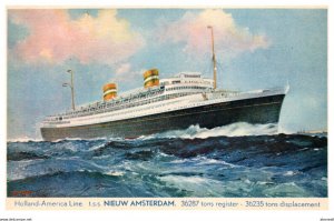 T.S.S. Nieuw Amsterdam  Holland America Line