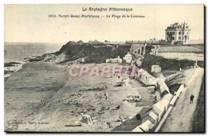 Old Postcard St Quay Portrieux The Beach Countess