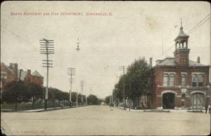 Greenville OH Broad & Fire Department c1910 Postcard