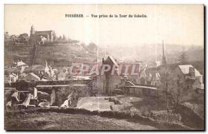 Old Postcard Fougeres View from the Tower of the Goblin