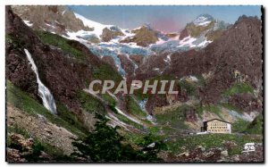 Old Postcard The Valgaudemar Valley Alps and the Gioberney & # 39Hotel The Vo...