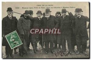 Postcard Old Crue of the Seine Ivry Mr. Lepine Police Prefect gives its indic...