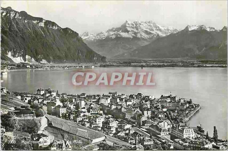  Modern Postcard Montreux and Teeth of the South