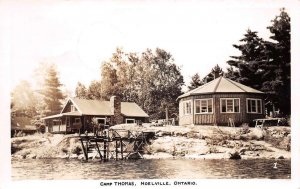 Noelville Ontario Canada Camp Thomas Real Photo Vintage Postcard AA62162