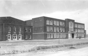 Centerville Iowa~High School Building~Several Windows Open~1943 RPPC Postcard