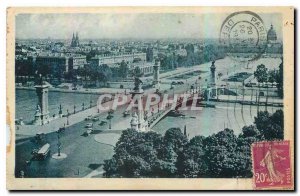 Old Postcard Les Jolis corners of Paris Alexandre III bridge and the Invalides