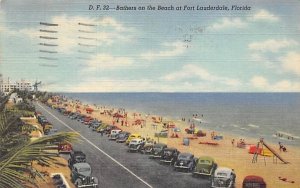 Bathers on the Beach  Fort Lauderdale, Florida  