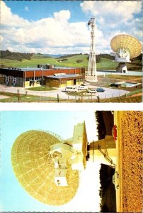 2~4X6 Postcards Warkworth, New Zealand SATELLITE EARTH STATION & Dish Close Up