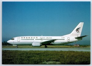 Airplane Postcard Hainan China Airlines Boeing 737-33A at Beijing FH8