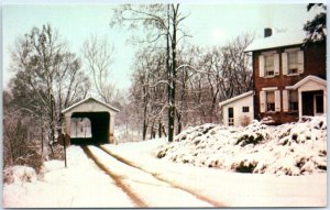 Postcard - Christman Covered Bridge - Washington Township, Ohio