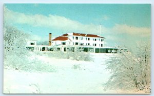 KENNEBUNKPORT, ME Maine ~ SHAWMUT INN in Winter c1960s York County Postcard