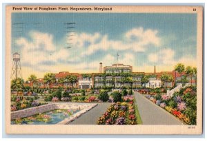 Hagerstown Maryland MD Postcard Front View Pangborn Plant Exterior c1950 Vintage