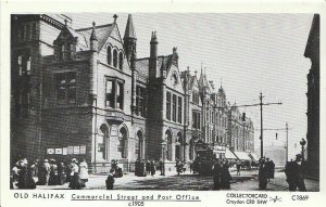 Yorkshire Postcard - Old Halifax - Commercial Street and Post Office c1905 -U889