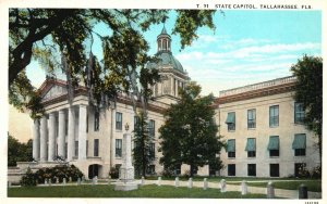 Vintage Postcard State Capitol Building Historic Landmark Tallahassee Florida FL