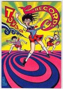 Advertising Cartoon TOWER RECORDS Private School Riot Girls 2000 4x6 Postcard