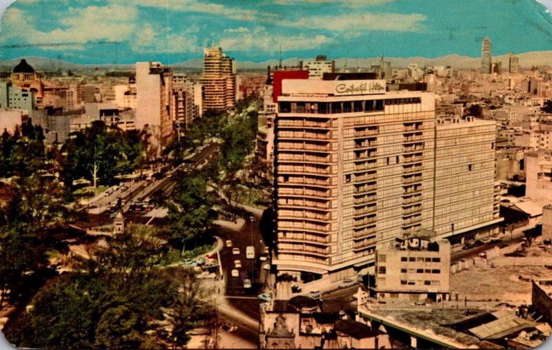 Mexico View Of Mexico City With Paseo de la Reforma On The Left 1967