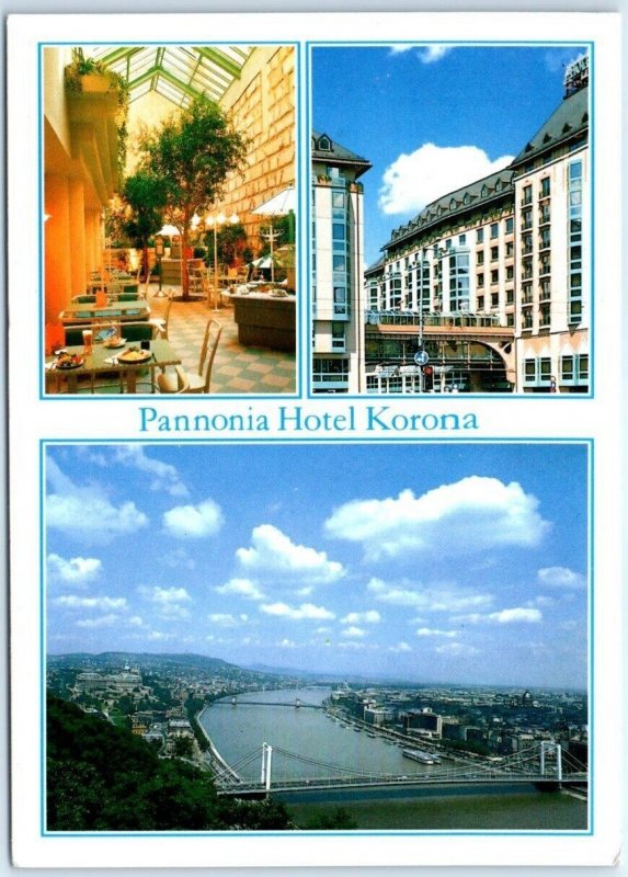 Postcard - Pannonia Hotel Korona - Budapest, Hungary