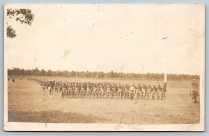 RPPC 1908  US Army  Formation  Camp Douglas  Wisconsin  Postcard