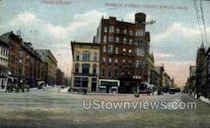 Pearl Street & Monroe Street in Grand Rapids, Michigan