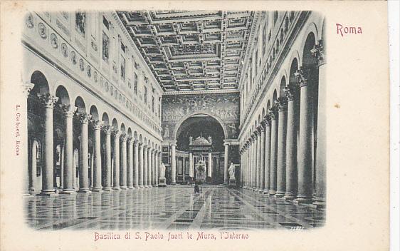 Italy Roma Rome Basilica di San Paolo fuori le Mura l'Interno