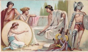 Arbuckle Bros Coffee Advertising Card, Greece, circa 1880s (54226)