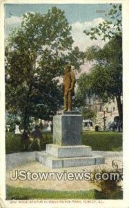 Gov Wood Statue, Washington Park - Quincy, Illinois IL