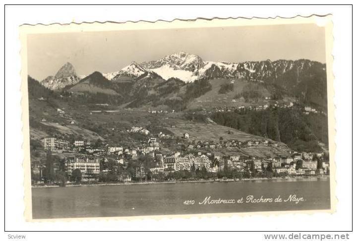RP, Montreux Et Rochers De Naye, Vaud, Switzerland, PU-1953