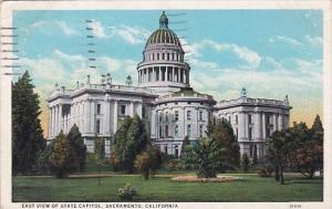 California Sacramento East View Of State Capitol 1981