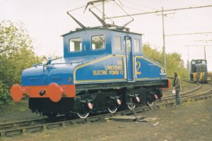 Kearsley 2 Electric Locomotive Train Welsh Electricity Board Postcard