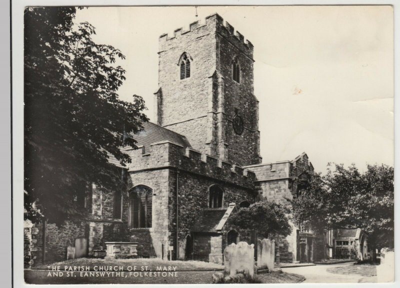 Kent; Parish Church Of St Mary & St Eanswythe RP PPC By Halksworth Wheeler