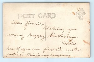 WWI Army Officer Training Corps Real Photo Postcard