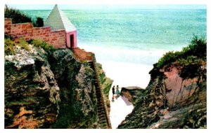 Bermuda A secluded cove Pan Am Airline Issued Postcard